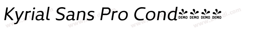 Kyrial Sans Pro Cond字体转换
